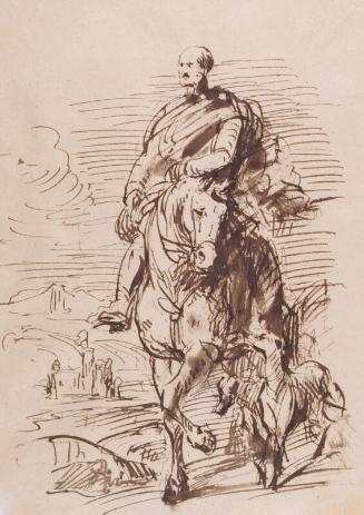 Sketch for the Prince Consort Mounted on Horseback
