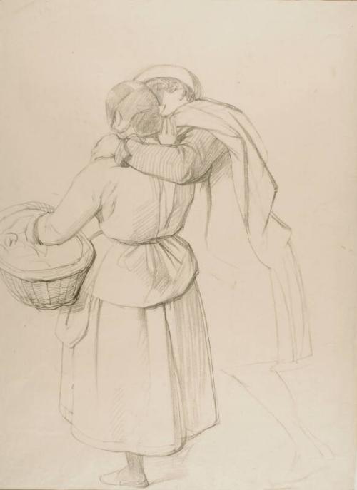 Embracing Couple - Study for "A Scotch Fair"