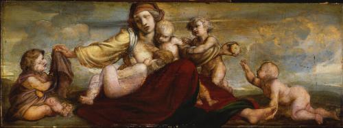 Motherhood - Sketch for fresco panel