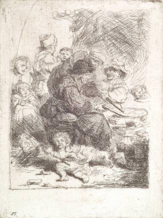 The Pancake Woman (after Rembrandt)