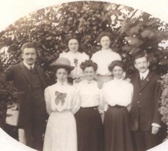 Unknown group with McBey  (Photographs of Women in McBey's Life)