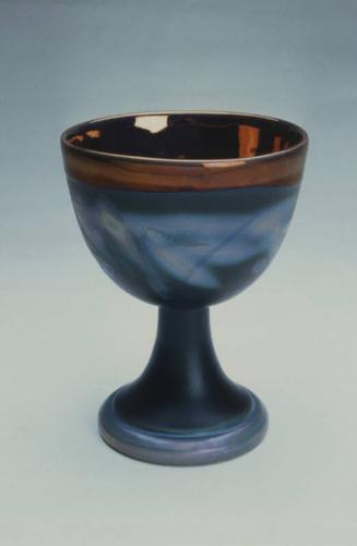 Goblet with Lustre Decoration by Margery Clinton