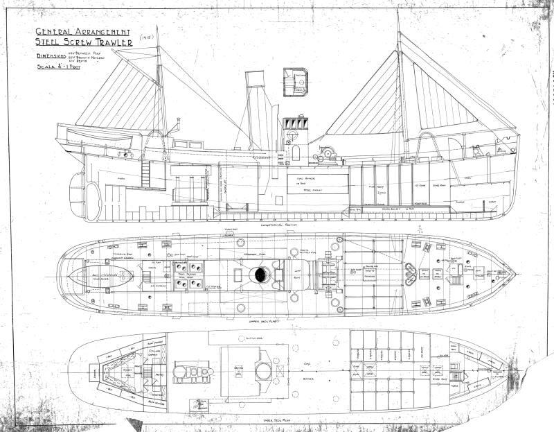 Ocean Scout, Abergeldie (568 & 569) General Arrangement Plan