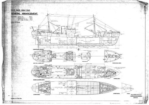 Hrefna, Ulafur Johannessen, Drofn (824 825 826) General Arrangement Plan