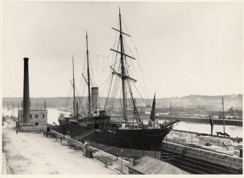 Ss "Aberdeen" In Aberdeen Graving Dock