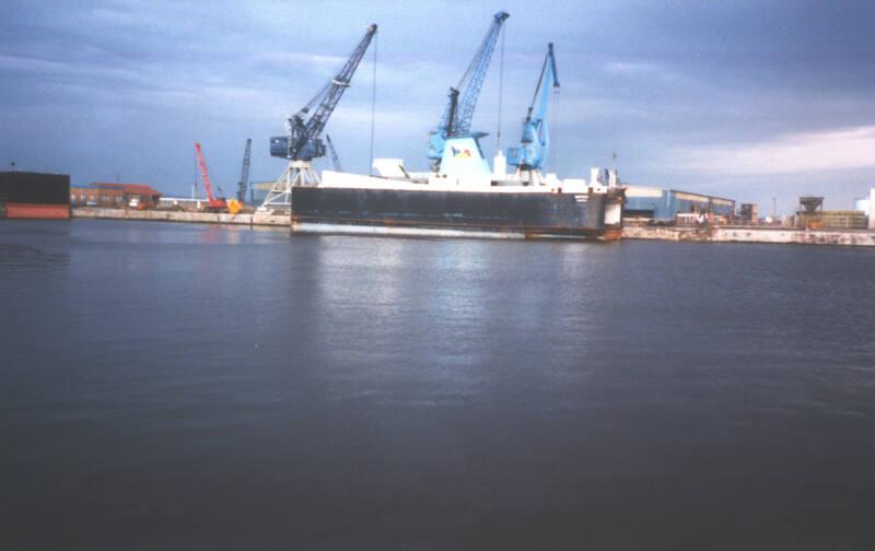 Colour Photograph showing vessel 'Buffalo' converted at Hall Russell 1988