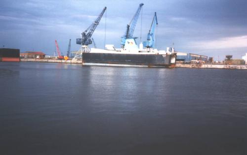 Colour Photograph showing vessel 'Buffalo' converted at Hall Russell 1988