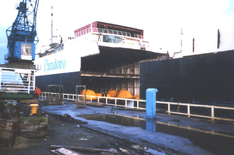 Colour Photograph showing vessel 'Buffalo' converted at Hall Russell 1988