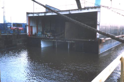 Colour Photograph showing vessel 'Buffalo' converted at Hall Russell 1988