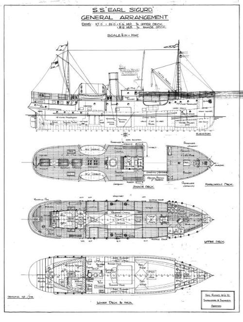 Earl Sigurd (718) General Arrangement plan