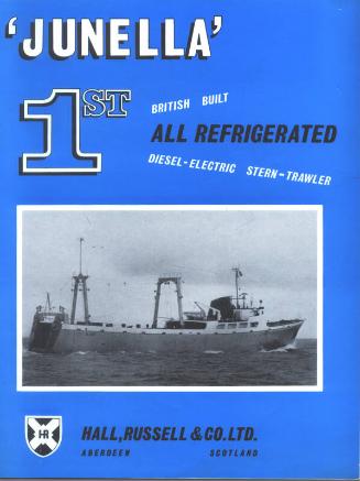 Booklet 'Junella - First British Built All Refrigerated Diesel Electric Stern Trawler'