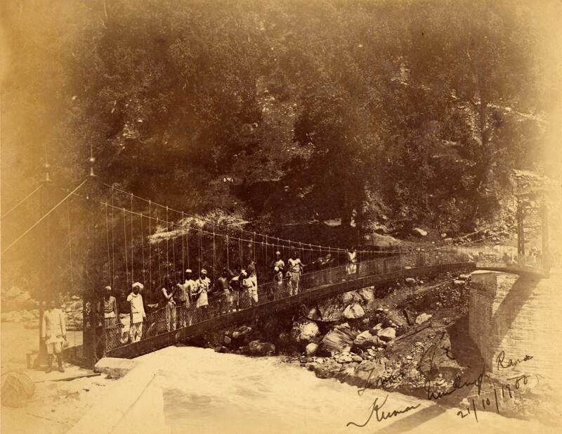 Suspension Bridge Over River Trishuli Nepal