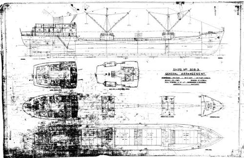 Sugar Producer, Sugar Transporter (858 859) General Arrangement Plan