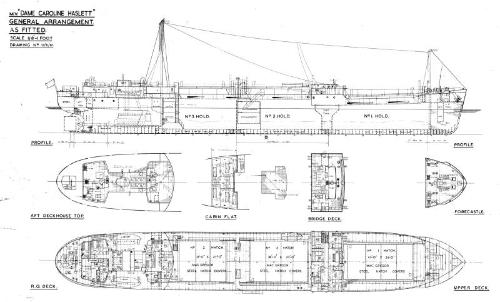 Dame Caroline Haslett (819) General Arrangement Plan