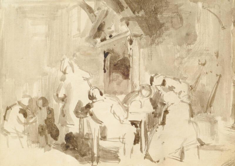 An Interior with Figures