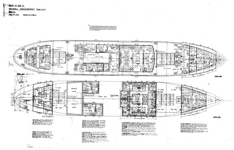 Bonavista, Nonia (852 853) General Arrangement Plan