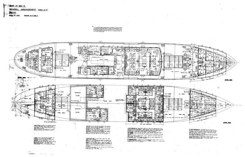 Bonavista, Nonia (852 853) General Arrangement Plan