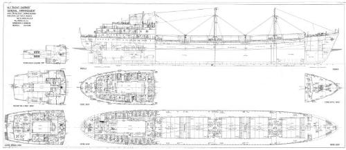 Sugar Carrier (871) General Arrangement Plan