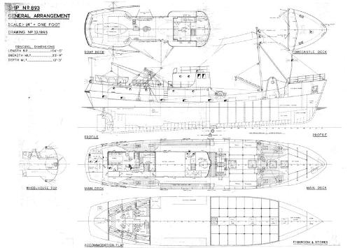 Admiral Hawke (893) General Arrangement Plan