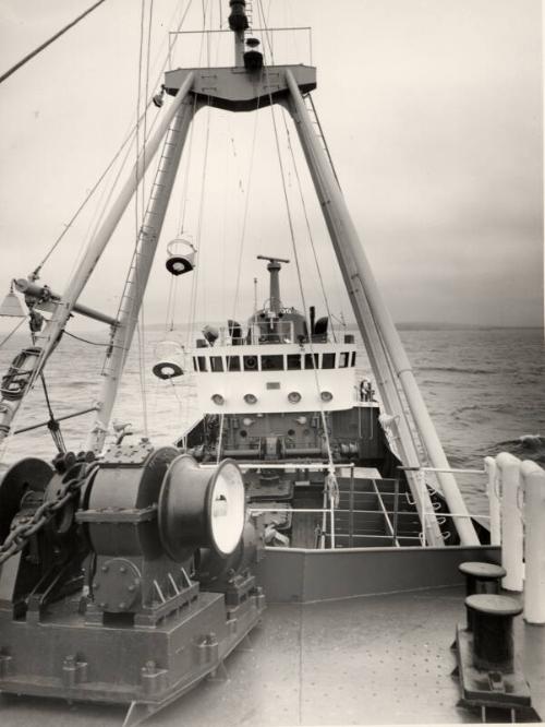 Black and white photograph of the trawler Prince Philip (905)