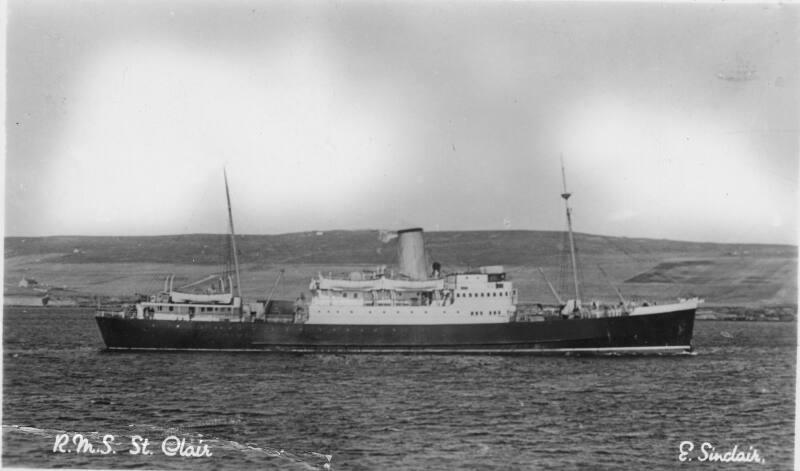 black and white postcard of 'St. Clair'