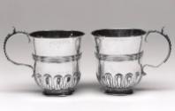 Pair Of Thistle Cups by George Walker