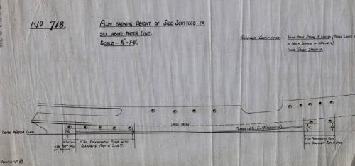 Earl Sigurd (718) Plan Showing Height Of Side Scuttles