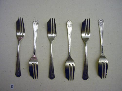 Set of 6 Commemorative Dessert Forks