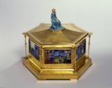 Silver- Gilt Enammelled Casket Handicraft Company Newcastle