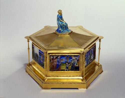 Silver- Gilt Enammelled Casket Handicraft Company Newcastle