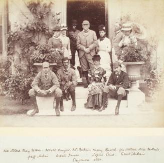 Family Group at Erigmore, from an album compiled by Sir John Everett Millais