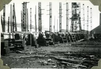 Photograph of construction of steam tug 'Howard Smith'