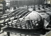 Photograph of construction of steam tug 'Howard Smith'