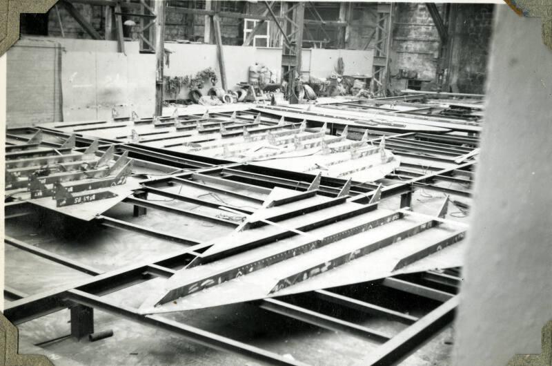 Photograph of construction of steam tug 'Howard Smith'