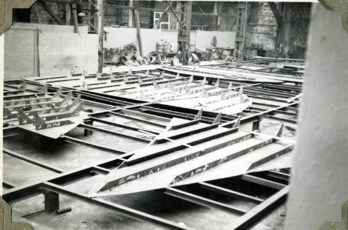 Photograph of construction of steam tug 'Howard Smith'