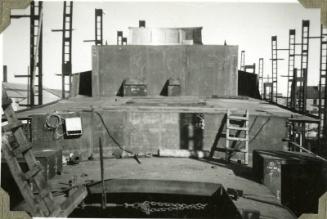 Photograph of construction of steam tug 'Howard Smith'