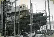 Photograph of construction of steam tug 'Howard Smith'