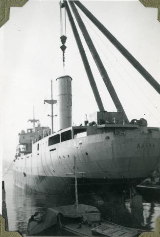 Photograph of steam collier 'Ajasa'