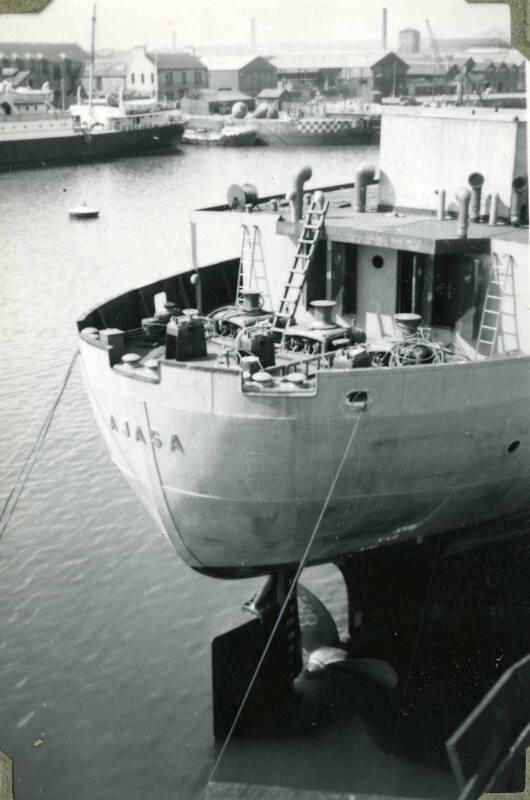 Photograph of steam collier 'Ajasa'