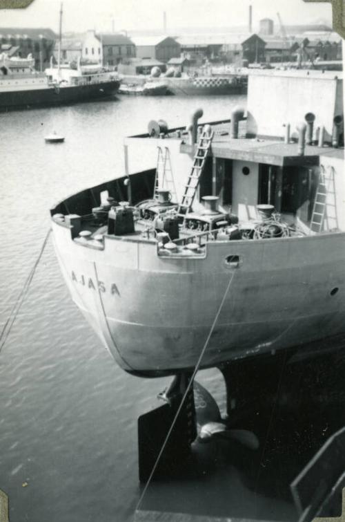 Photograph of steam collier 'Ajasa'