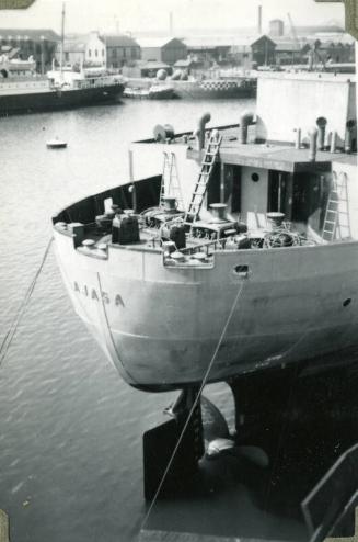 Photograph of steam collier 'Ajasa'