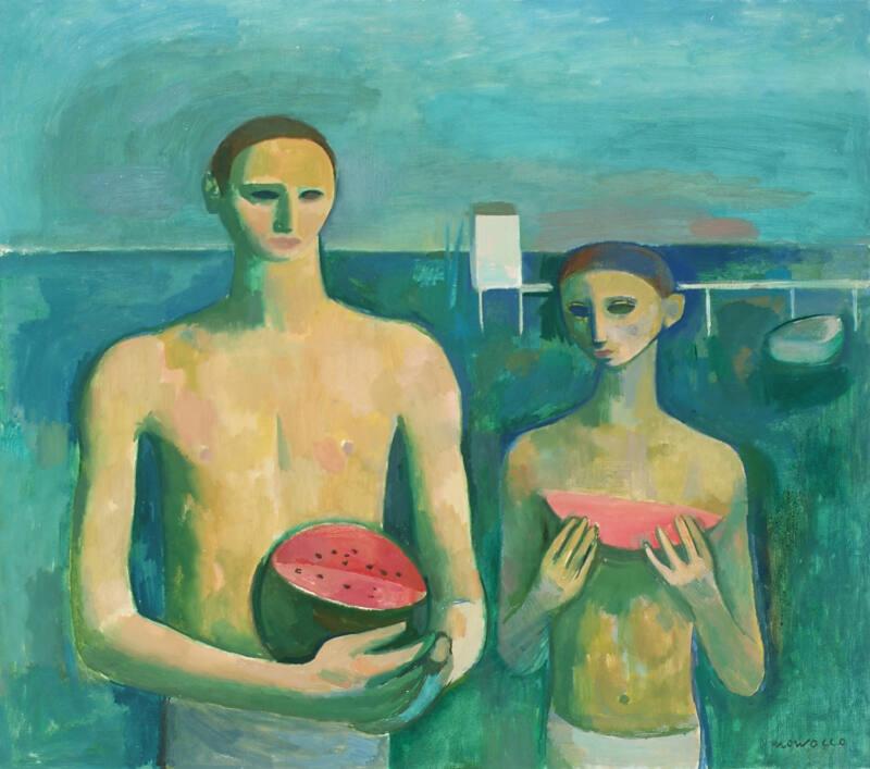 Boys at a Bathing Place
by Alberto Morrocco 