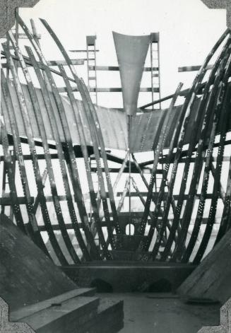 Black & white photograph of cargo vessel 'David Pollock'