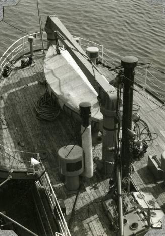 Black & white photograph of research vessel 'Sir William Hardy'