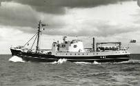 Black & white photograph of research vessel 'Sir William Hardy'