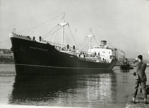 Black & white photograph of sugar carrier 'Sugar Producer'