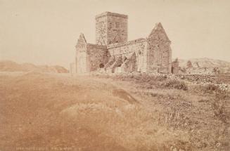 Iona Abbey as a ruin, from an album compiled by Sir John Everett Millais