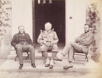 Rupert Potter, John Everett Millais and an Unidentified Man at Dalguise, from an album compiled by Sir John Everett Millais
