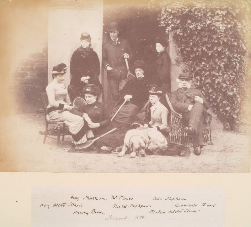 Millais Family Group at Torwood, from an album compiled by Sir John Everett Millais