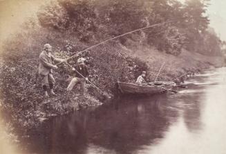 Fishing Party, Perthshire, from an album compiled by Sir John Everett Millais
